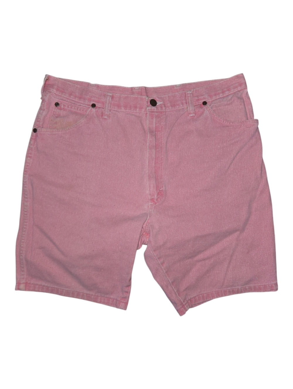 Vintage Men's Pink Denim Sierra Ridge Shorts Size 38x36